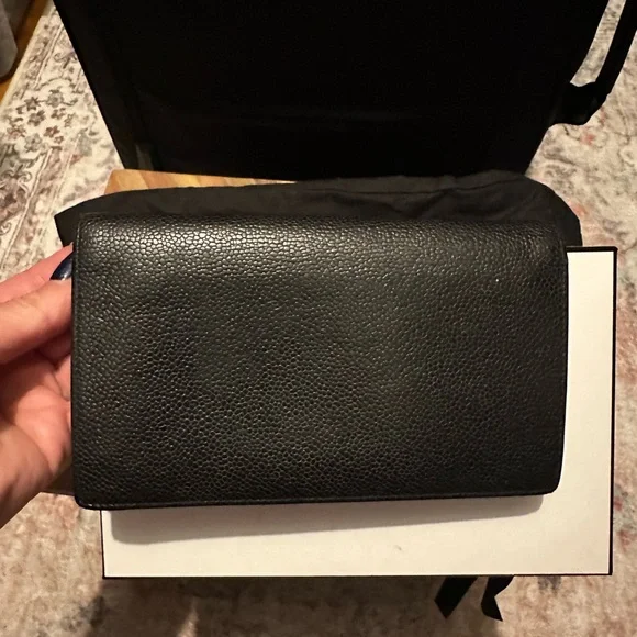 CHANEL Timeless Black Caviar Lambskin Long Zen Wallet - Picture 10 of 14